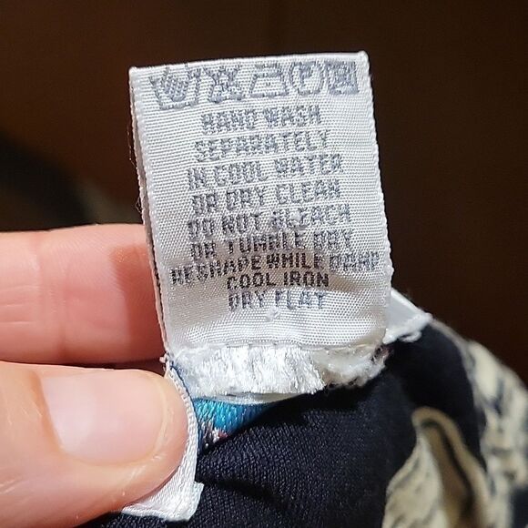 Vintage PASSPORTS OF PIER 1 IMPORTS Wrap Midi Dress - Picture 9 of 10